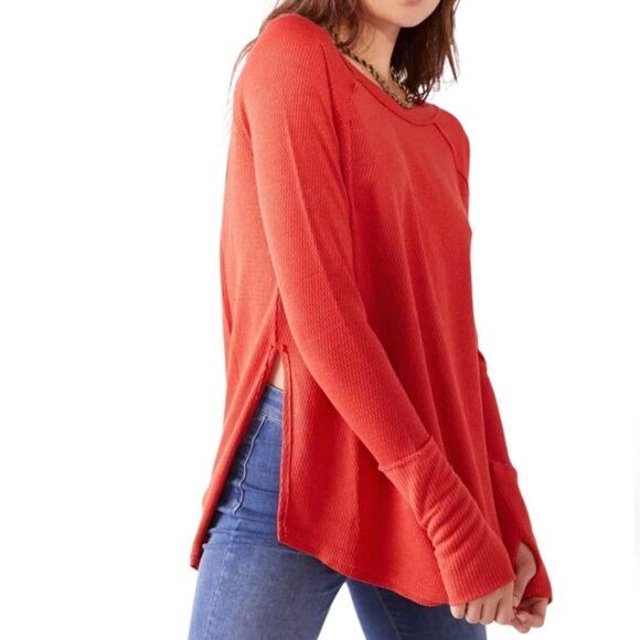 Free People We The Free Snowy Thermal Top, Large - Picture 4 of 7